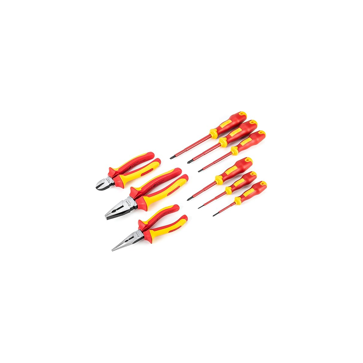Jogo Chave Reta e Alicates VDE 9PC - SATA-ST09262U
