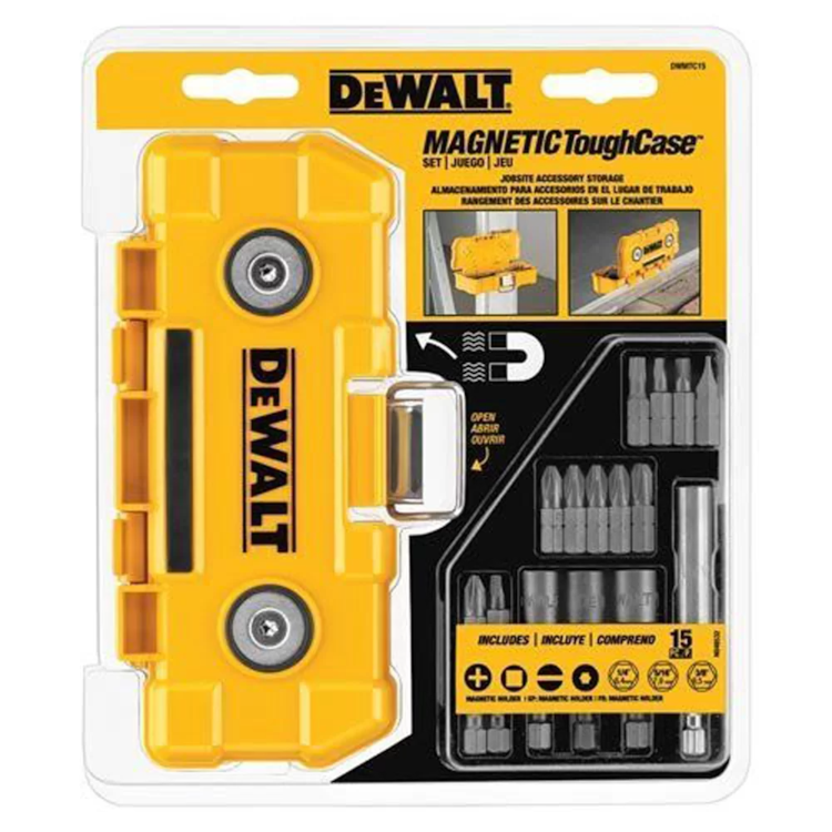 Jogo de 15 Pontas Para Parafusar Com Estojo Magnetico - DEWALT-DWMTC15