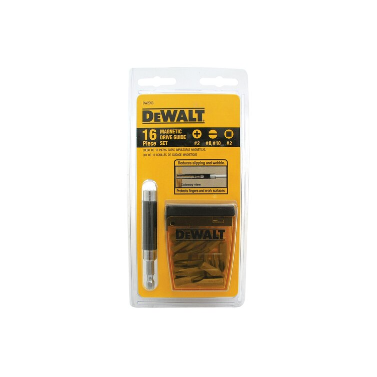 Jogo De 16 Peças Para Parafusar Com Guia Magnetica - DEWALT-DW2053