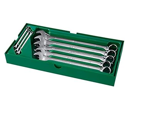 Jogo de Bandejas de Chave Combinada Métrica 5,5 A 24mm de 8 Peças