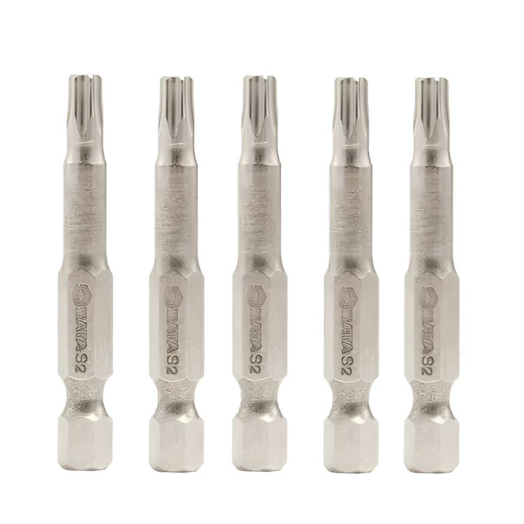 Jogo de Bits Torx T10 x 50mm Encaixe Sextavado 1/4