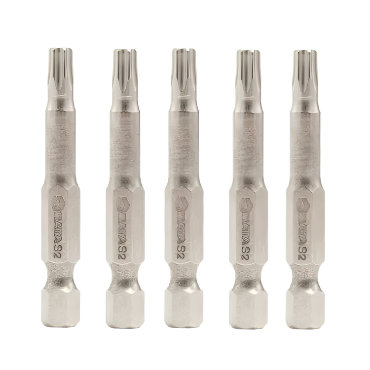 Jogo de Bits Torx T25 x 50mm Encaixe Sextavado 1/4