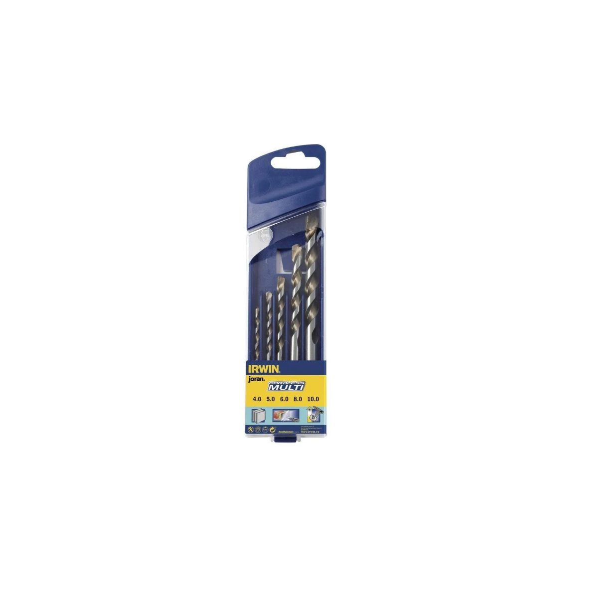 Jogo De Brocas Multimaterial 5 Peças 4 a 10mm - IRWIN-Iw46871