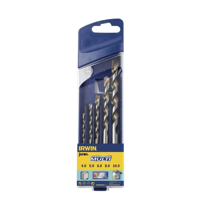 Jogo De Brocas Multimaterial 5 Peças 4 a 10mm - IRWIN-Iw46871