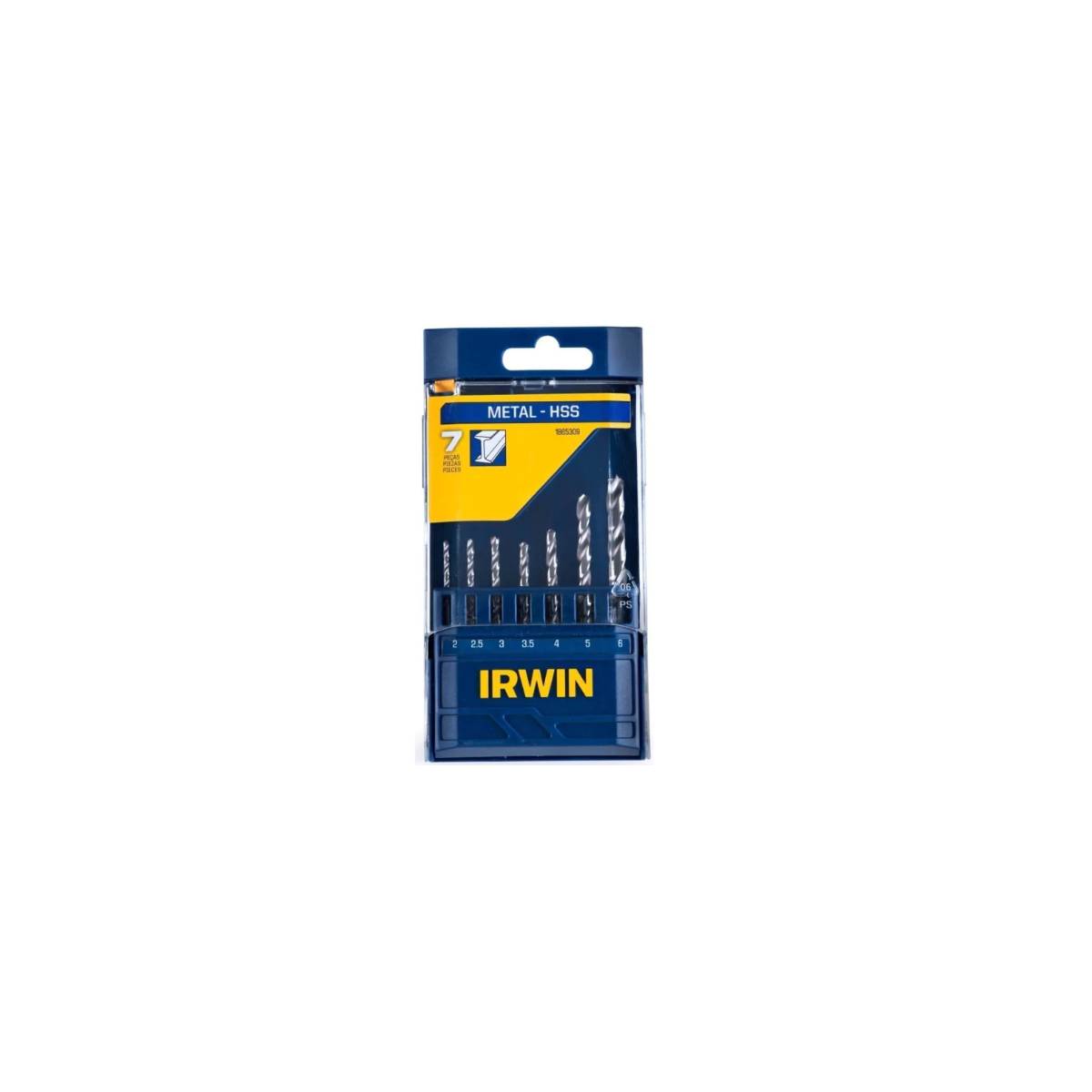 Jogo de Brocas para Metal HSS 2-6mm com 7 Peças - IRWIN-1865309