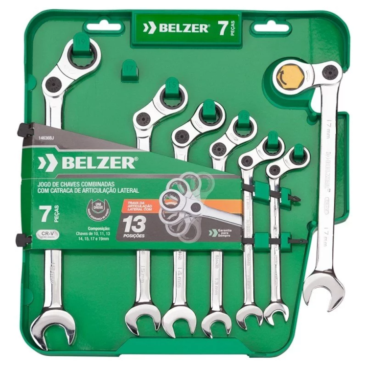 Jogo De Chave Bumerangue 10 A 19MM 7 Peças - BELZER-14636BJ