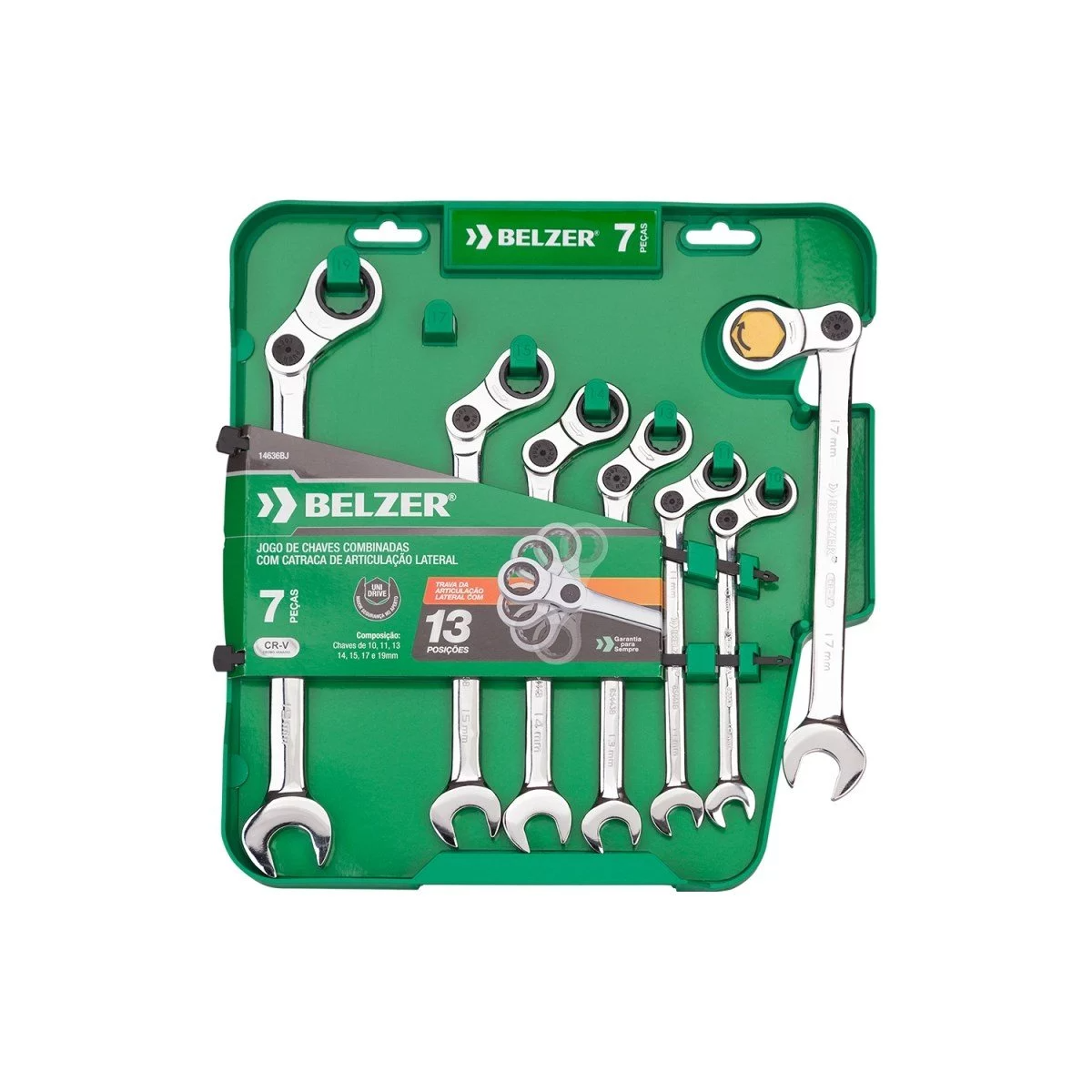 Jogo De Chave Bumerangue 10 A 19MM 7 Peças - BELZER-14636BJ