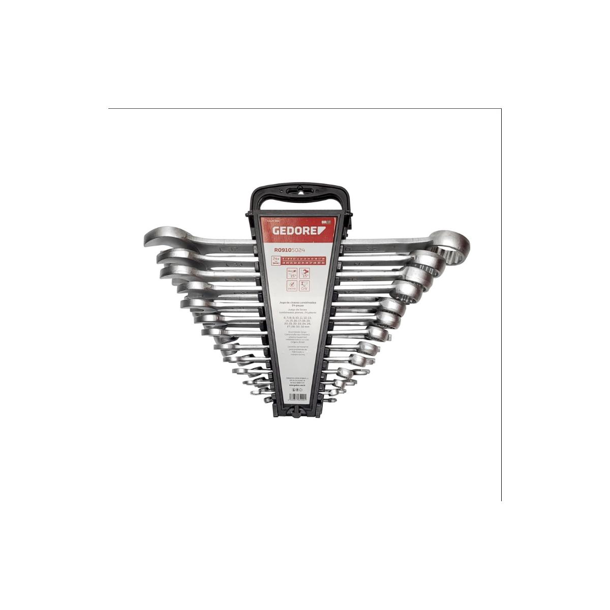 Jogo de Chave Combinada 6 A 22mm 17 Peças - GEDORE RED-3365199