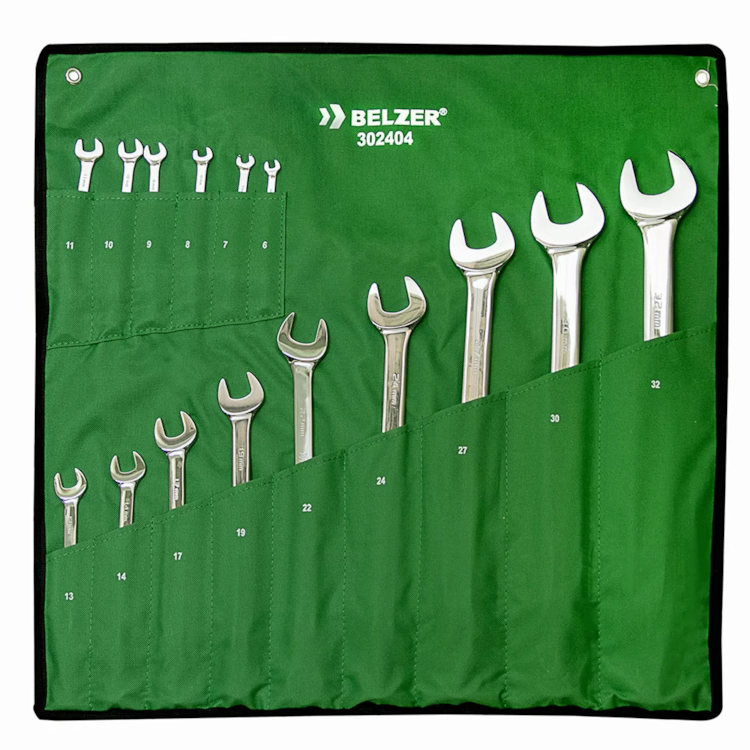 Jogo De Chave Combinada 6 a 32mm 15 Peças - BELZER - 302404B