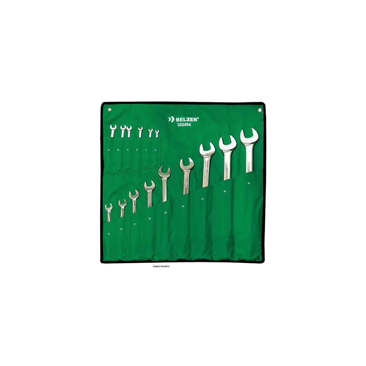 Jogo De Chave Combinada 6 a 41mm 17 Peças - BELZER - 302405B