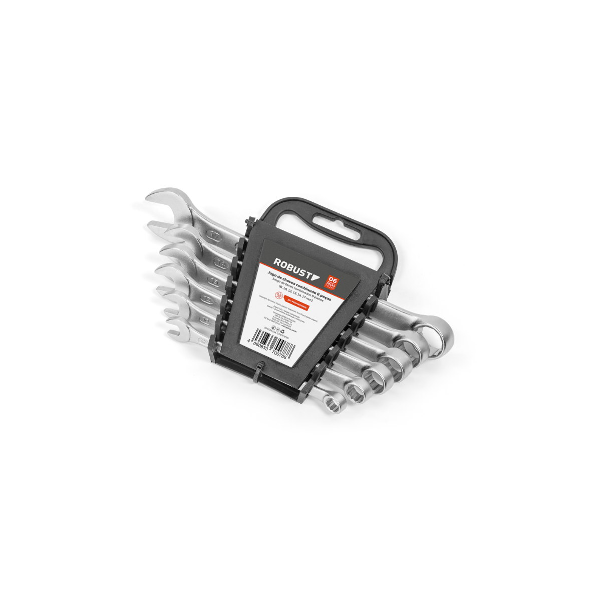 Jogo De Chave Combinada 8 A 17mm 6 Peças - ROBUST-S09105006