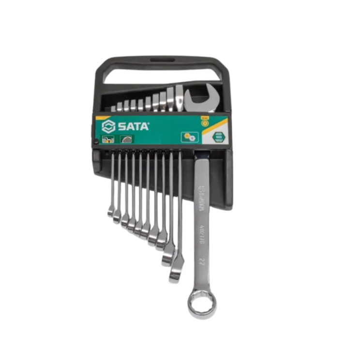 Jogo de Chave Combinada Angulada 45º 12 Peças 6 A 22M - SATA-ST08048G