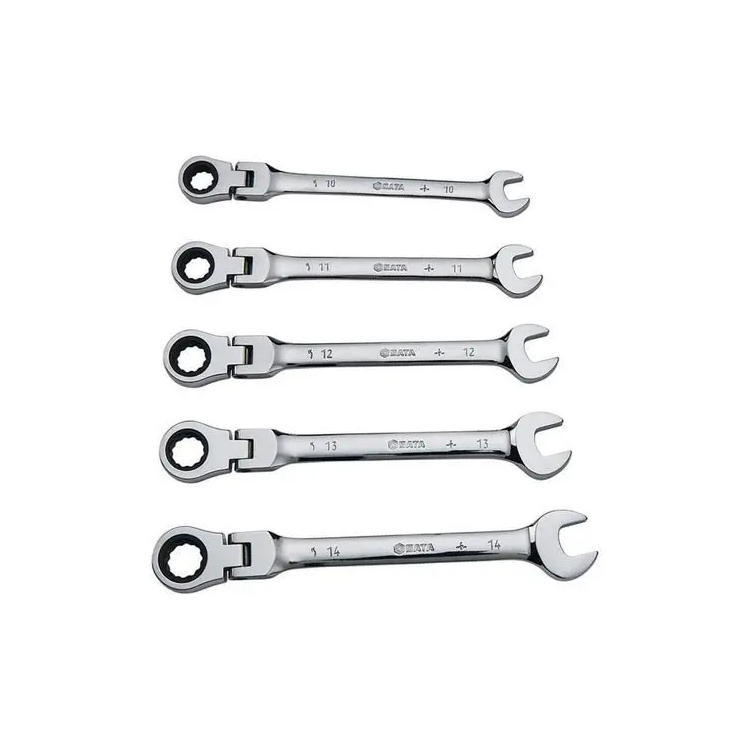 Jogo De Chave Combinada Com Catraca Cabeça Flexível 5 Peças - SATA-ST09082SJ
