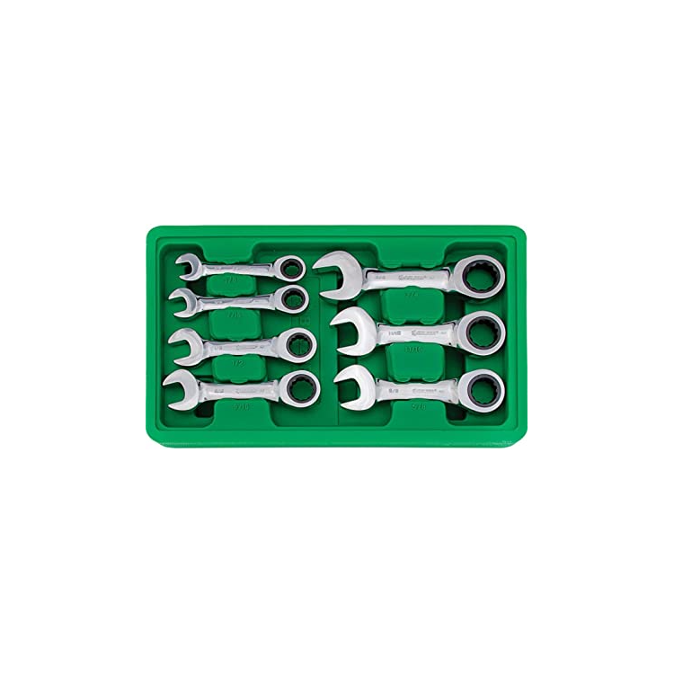 Jogo De Chave Combinada Com Catraca Curta BELZER 3/8 A 3/4 7 Peças - BELZER-9507BJ