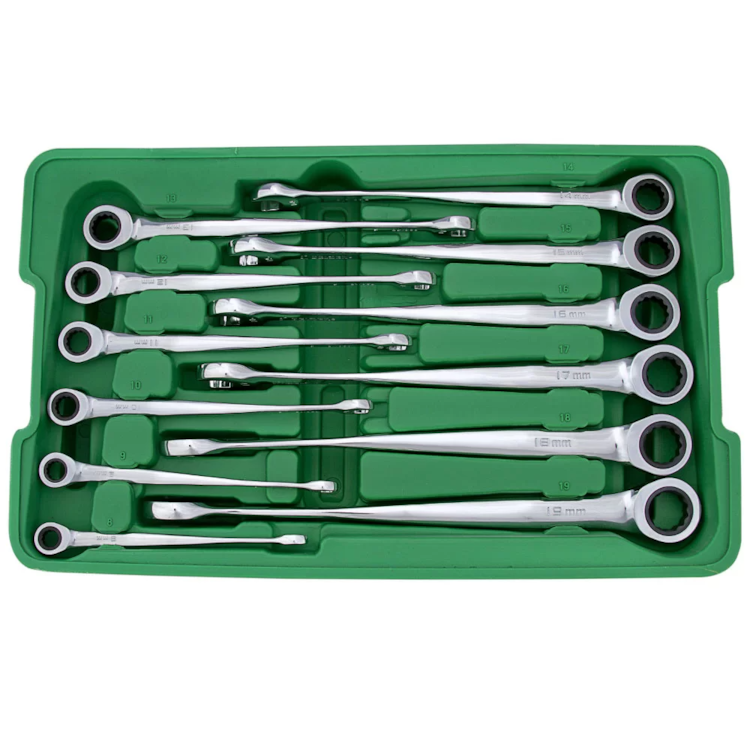 Jogo De Chave Combinada Com Catraca Invertida 12 Peças 8-19mm - BELZER - 85888BJ