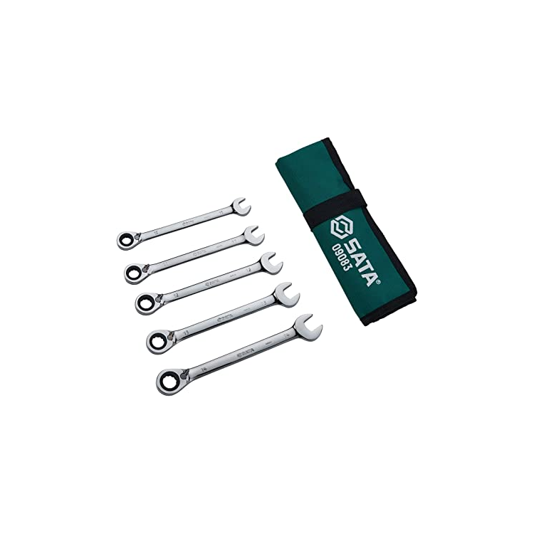 Jogo De Chave Combinada Com Catraca Reversível 5 Peças - SATA-ST09083SJ