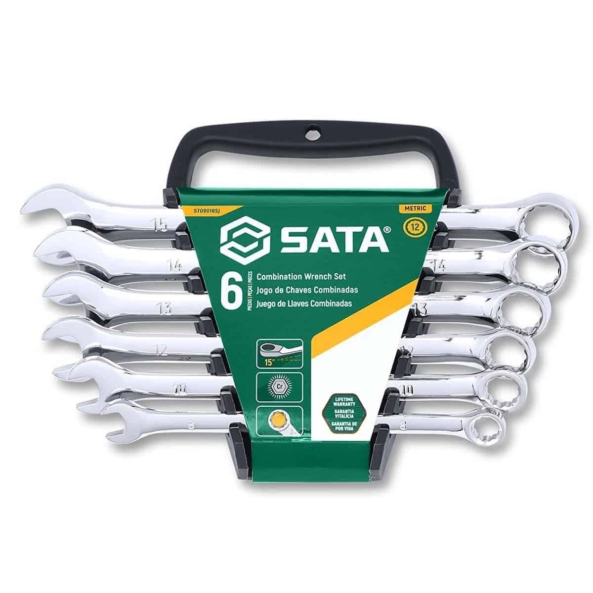 Jogo de Chave Combinada Espelhada 6 Peças SATA-ST09018SJ