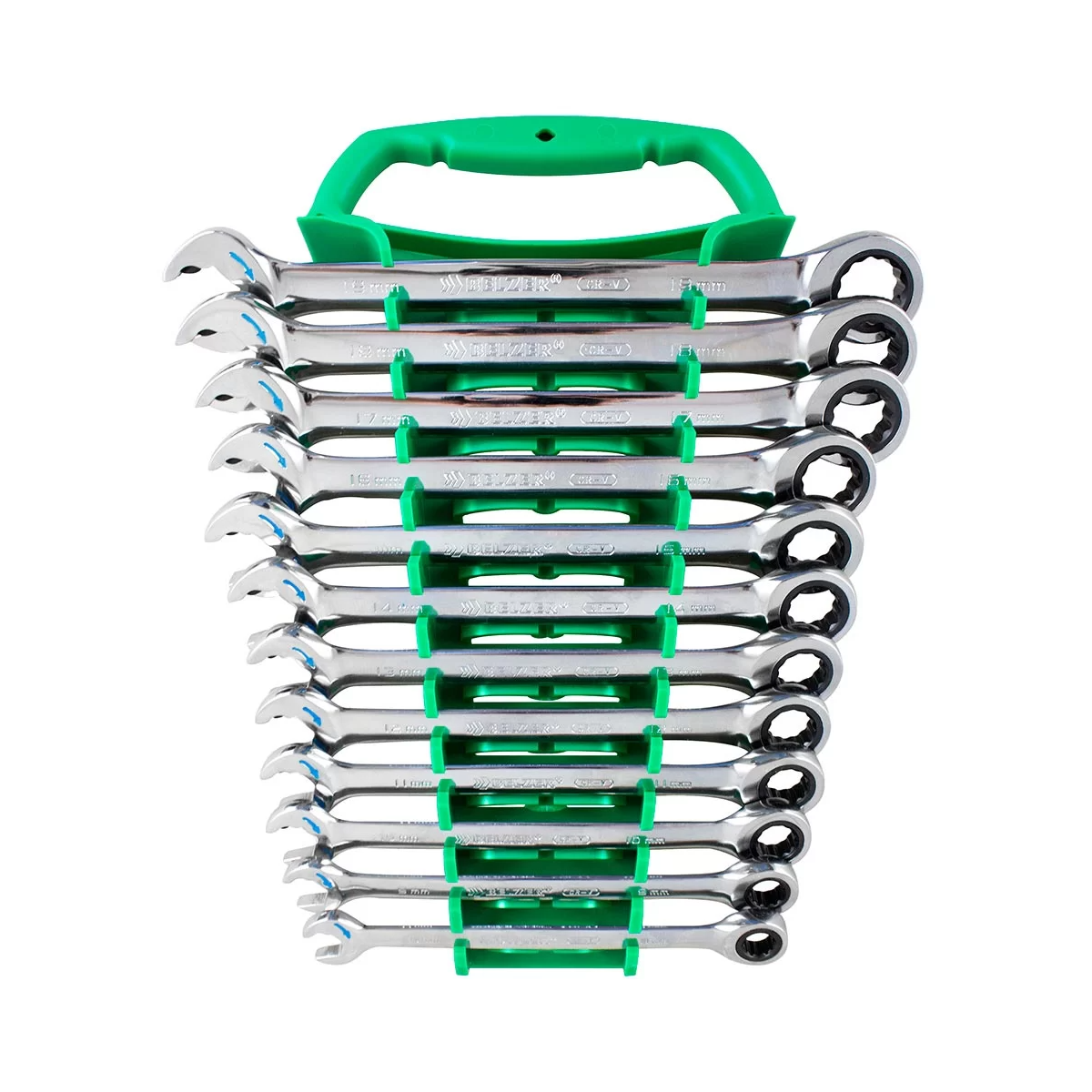 Jogo De Chave Combinada Speedy Com Catraca 12 Peças 8 - 19mm - BELZER - 85597BJ