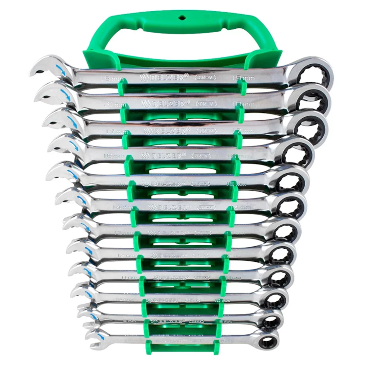 Jogo De Chave Combinada Speedy Com Catraca 12 Peças 8 - 19mm - BELZER - 85597BJ