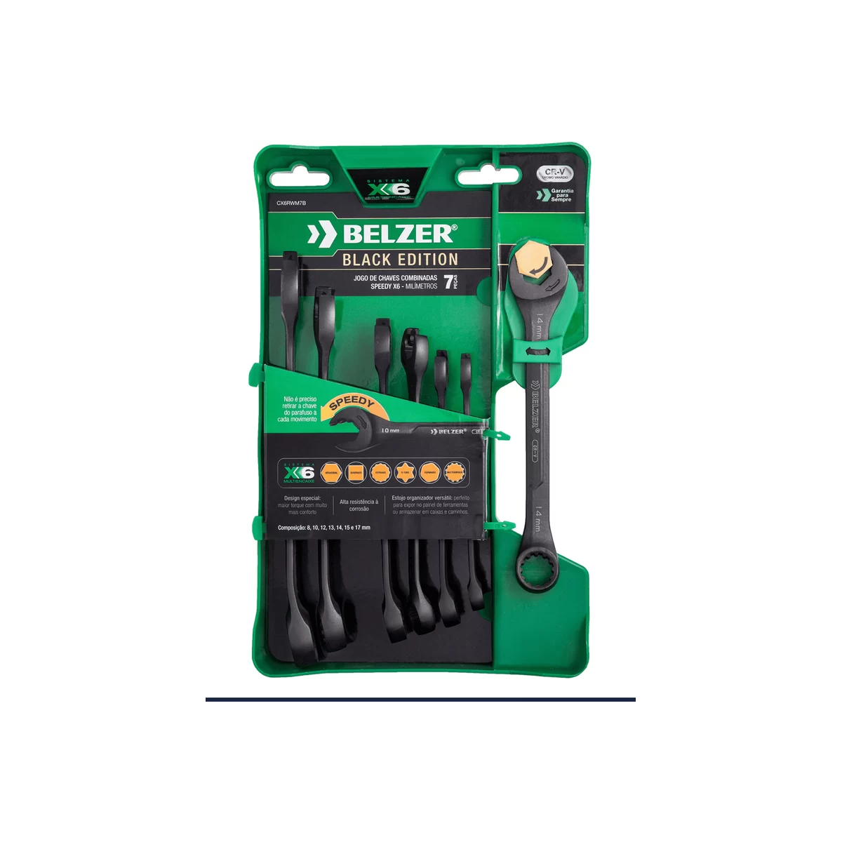 Jogo De Chave Combinada Speedy x6 8-17mm 7 Peças - BELZER - CX6RWM7B