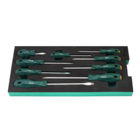Jogo De Chave De FendaE Phillips 9 Peças - SATA-ST09916G