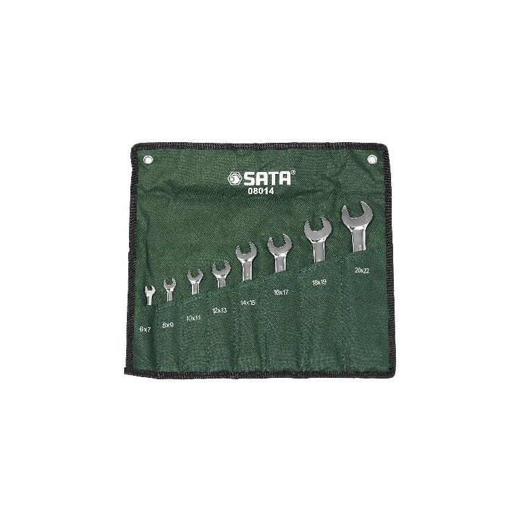 Jogo De Chave Fixa 8 Peças mm (6a22) - SATA - ST08014SJ