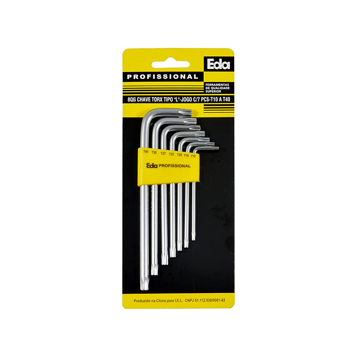 Jogo De Chave Torx Longa T10 A T40 7 Peças - EDA-8QG