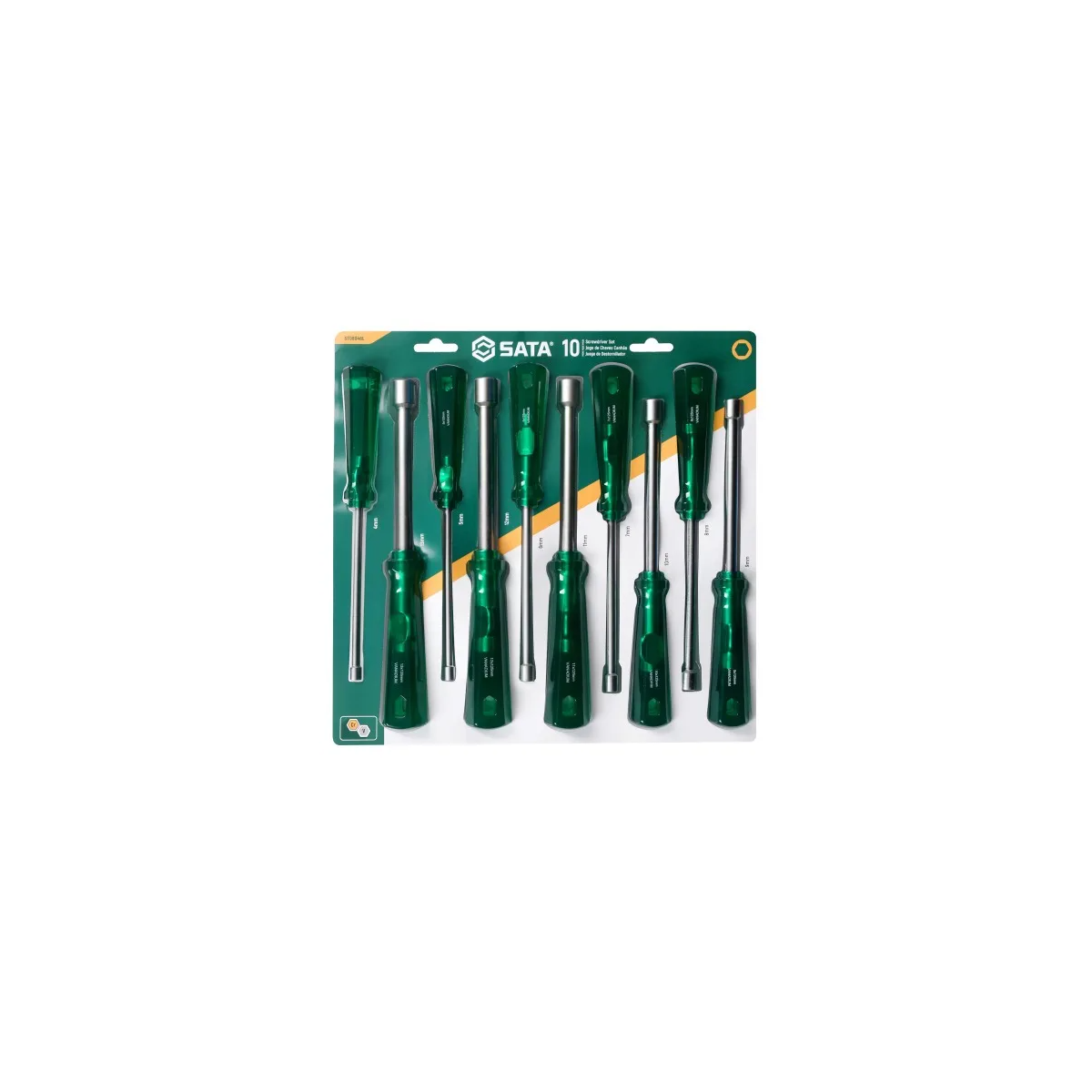 Jogo de Chaves Canhão 10 Peças 4-13mm - SATA-ST08046L