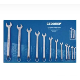 Jogo de Chaves Combinadas 1/4" a 1.1/4" com 16 Peças - GEDORE 002654