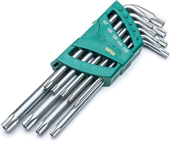 Jogo de chaves Torx Extra Longa com 9 Peças - SATA-ST09702