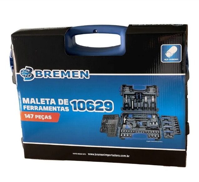 Jogo de Ferramentas com Maleta 147 Peças - BREMEN-10629