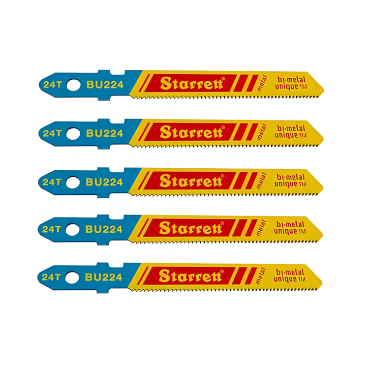 Jogo de Lâminas de Serra Tico-Tico Bimetal 50mm 24D com 5PC - STARRETT-BU224