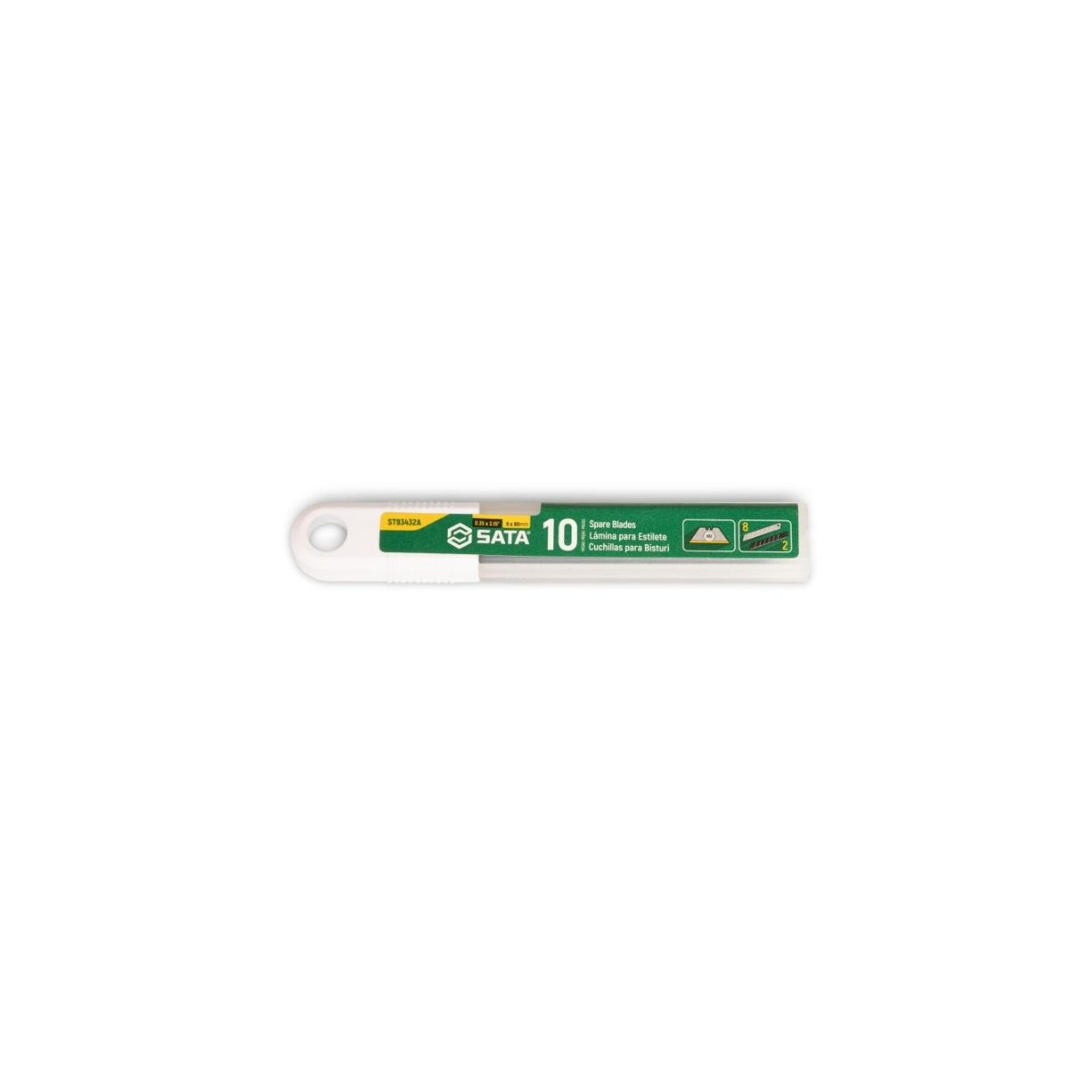 Jogo De Lâminas Para Estilete 9X80mm 10pc - SATA-ST93432A