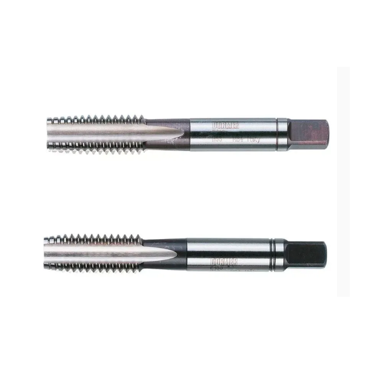 Jogo de Macho Manual M8 x 1,25 mm HSS DIN 352 com 3 Peças - DORMER-E100M8NO8