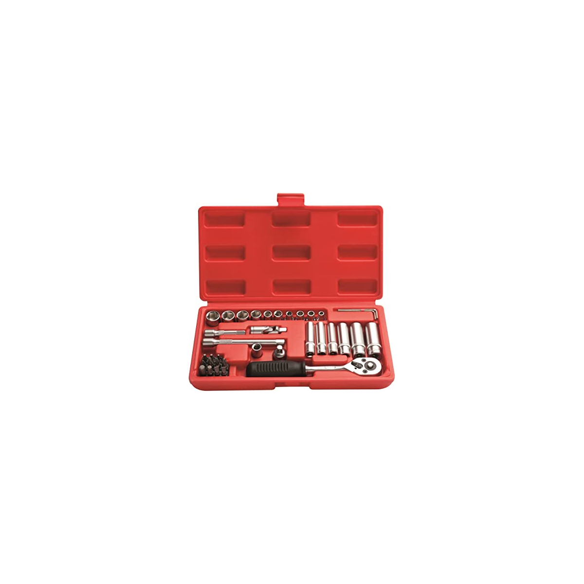 Jogo De Soquete 1/4" Com 36 Peças - EDA-9DU