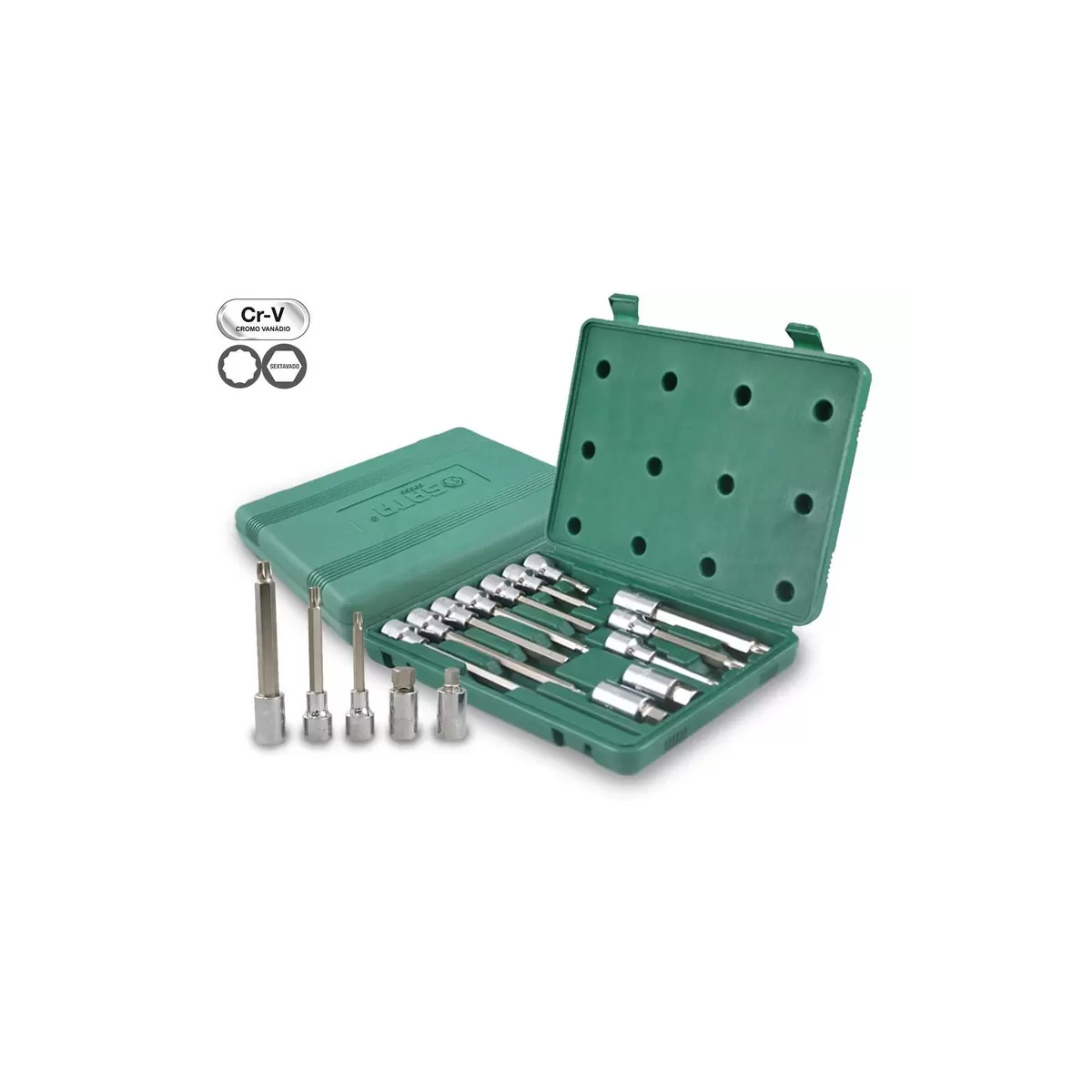 Jogo De Soquete Com Bits 1/2" - SATA-ST09055SJ