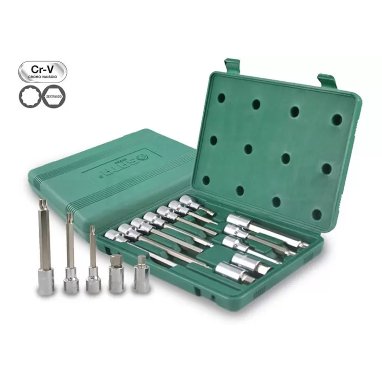 Jogo De Soquete Com Bits 1/2