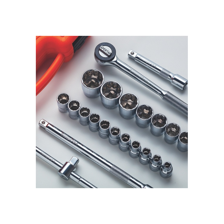 Jogo de Soquete Estriado 1/2" 22" Pecas 60230 - ROBUST-060230