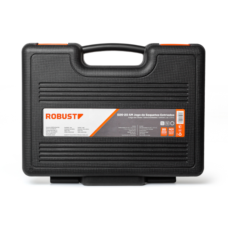 Jogo De Soquete Estriado 1/2 8 a 32mm - ROBUST-S69003020