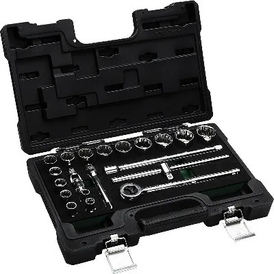 Jogo De Soquete Estriado 34 pecas enc 3/8 - BELZER - 203403MPBJ