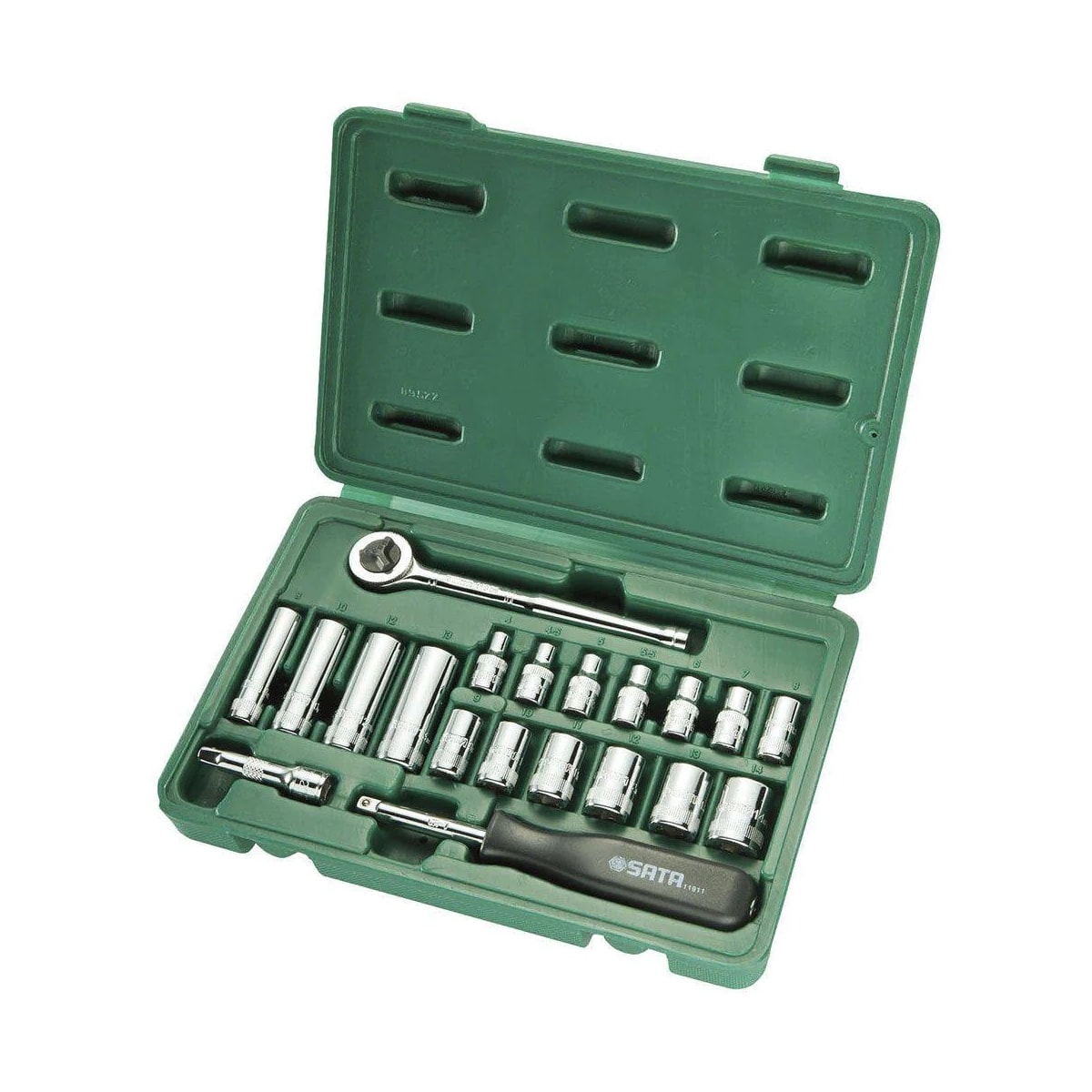 Jogo de Soquete Sextavado 1/4" com 20 Peças - SATA-ST09522