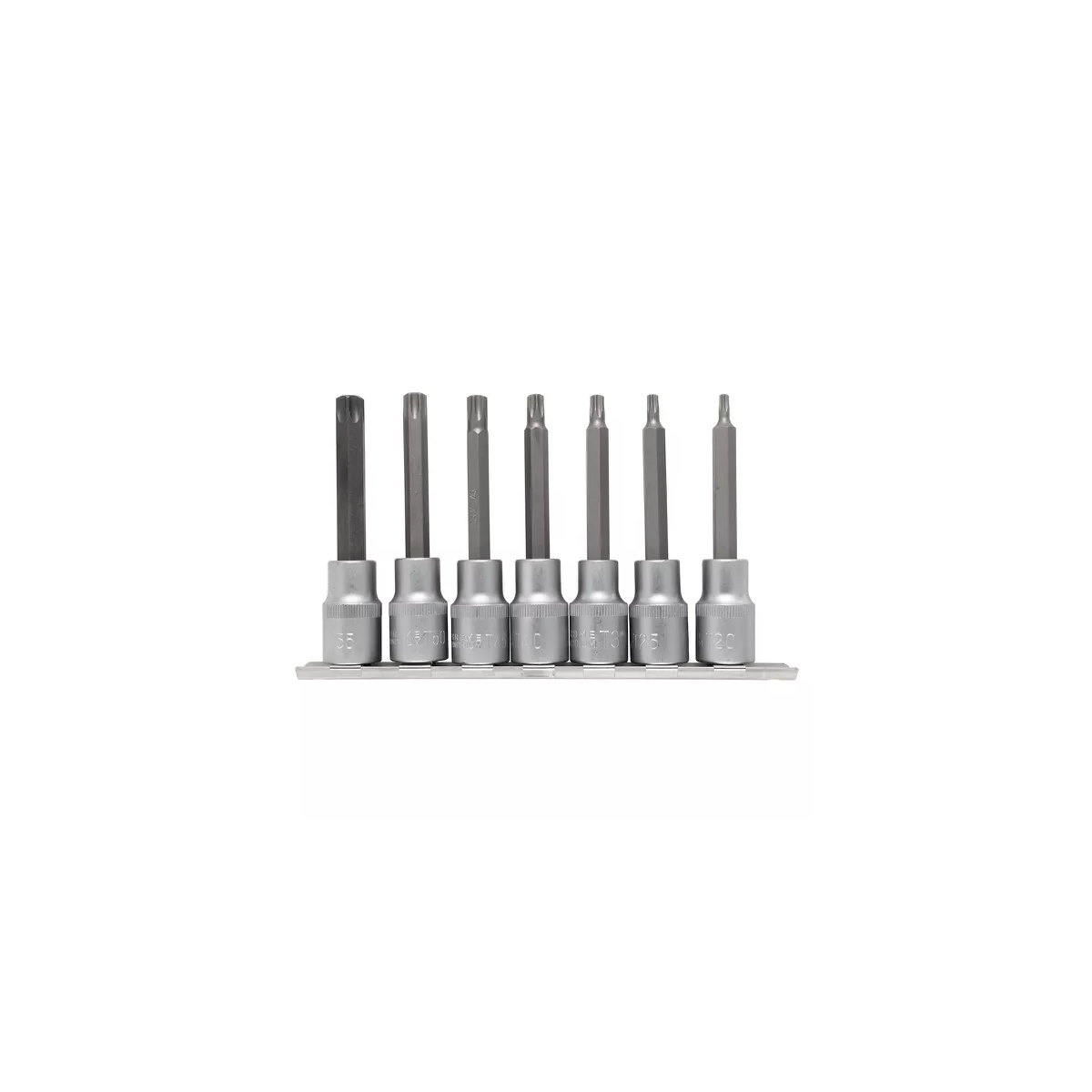 Jogo De Soquetes Bits Torx Longo 1/2" T20 A T55 - EDA-0LI