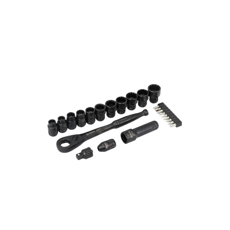  Jogo de Soquetes com Catraca 3/8 24 Peças - SATA-ST09060G