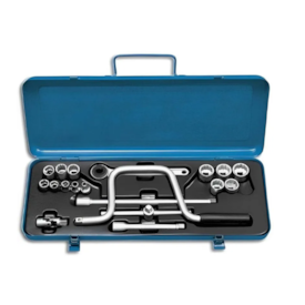 Jogo de Soquetes e Acessórios 1/4" a 7/8" Encaixe 3/8" com 19 Peças - GEDORE 014202