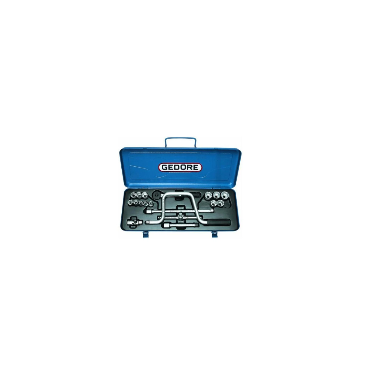 Jogo de Soquetes e Acessórios 1/4" a 7/8" Encaixe 3/8" com 19 Peças - GEDORE 014204