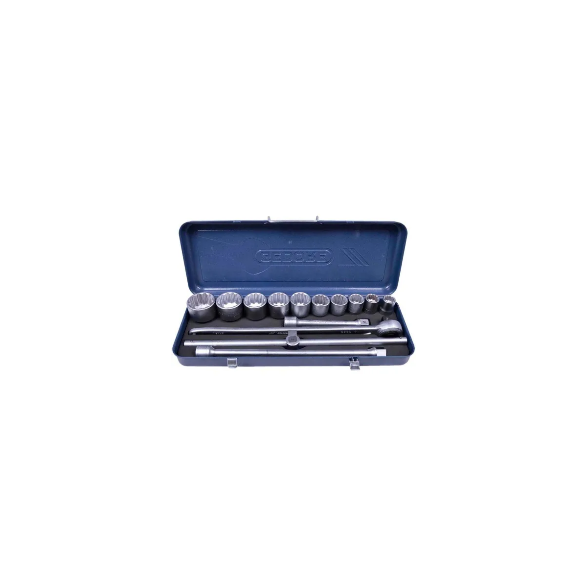 Jogo de Soquetes Estriados 22 a 50mm Encaixe 3/4" com 14 Peças - GEDORE 017201
