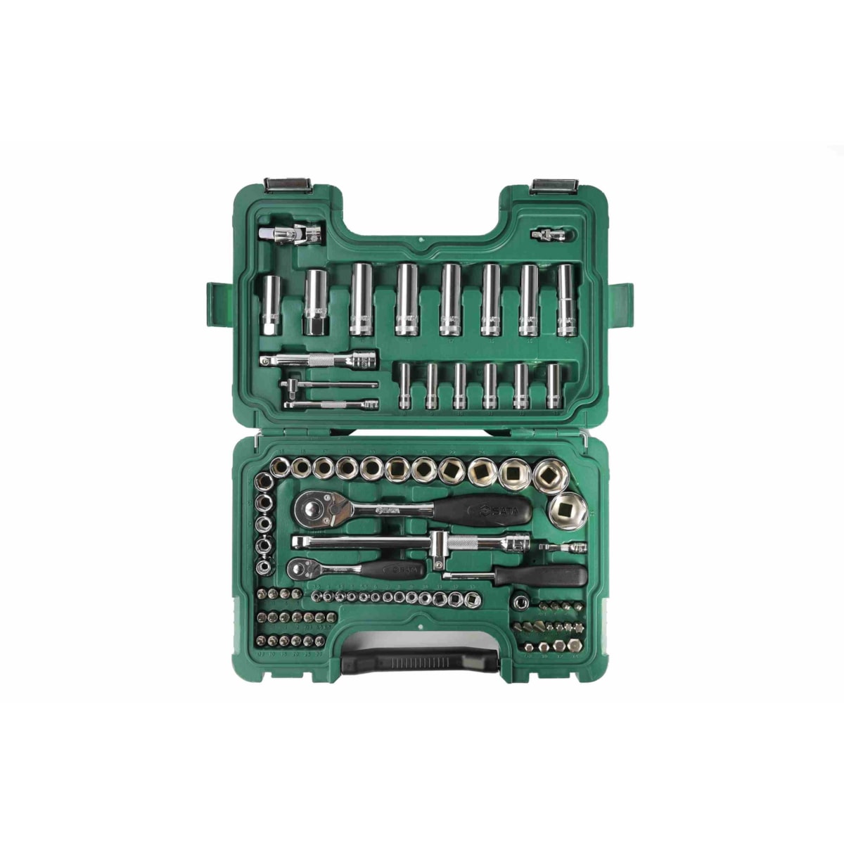 Jogo de Soquetes Sextavado com 86 Peças com Encaixes de 1/2" e 1/4"- SATA-ST09013SJ