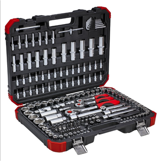 Jogo de Soquetes Sextavados 1/4" + 3/8" + 1/2" 172 Peças - GEDORE RED-3300058