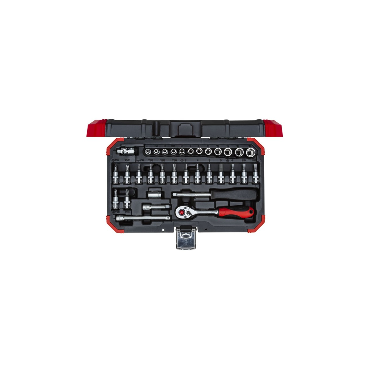 Jogo de Soquetes Sextavados 1/4" 33 Peças - GEDORE RED-3300051