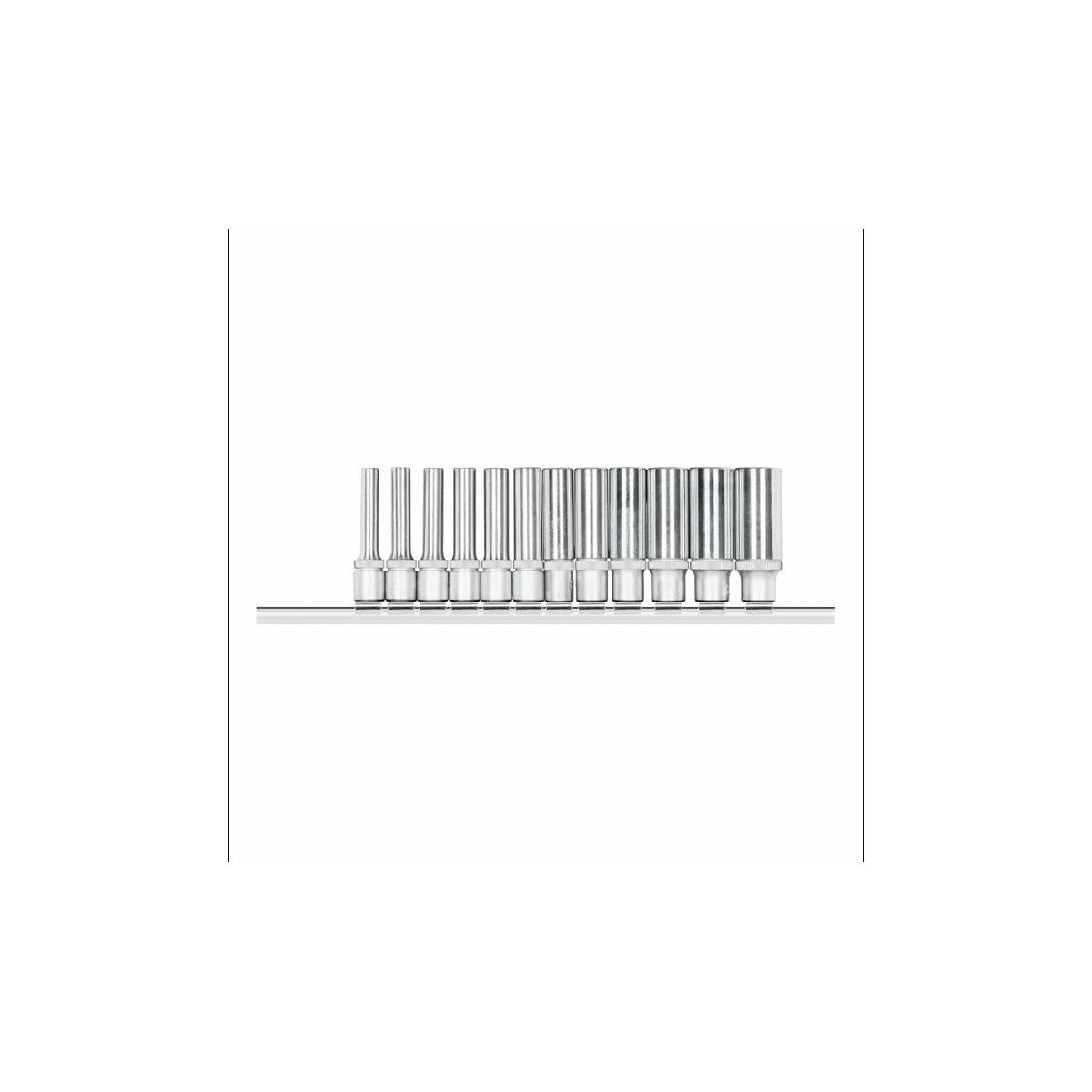 Jogo de Soquetes Sextavados Longos 1/4" 4 a 13 mm 12 Peças - GEDORE RED-3300021
